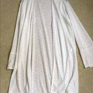 White long cardigan